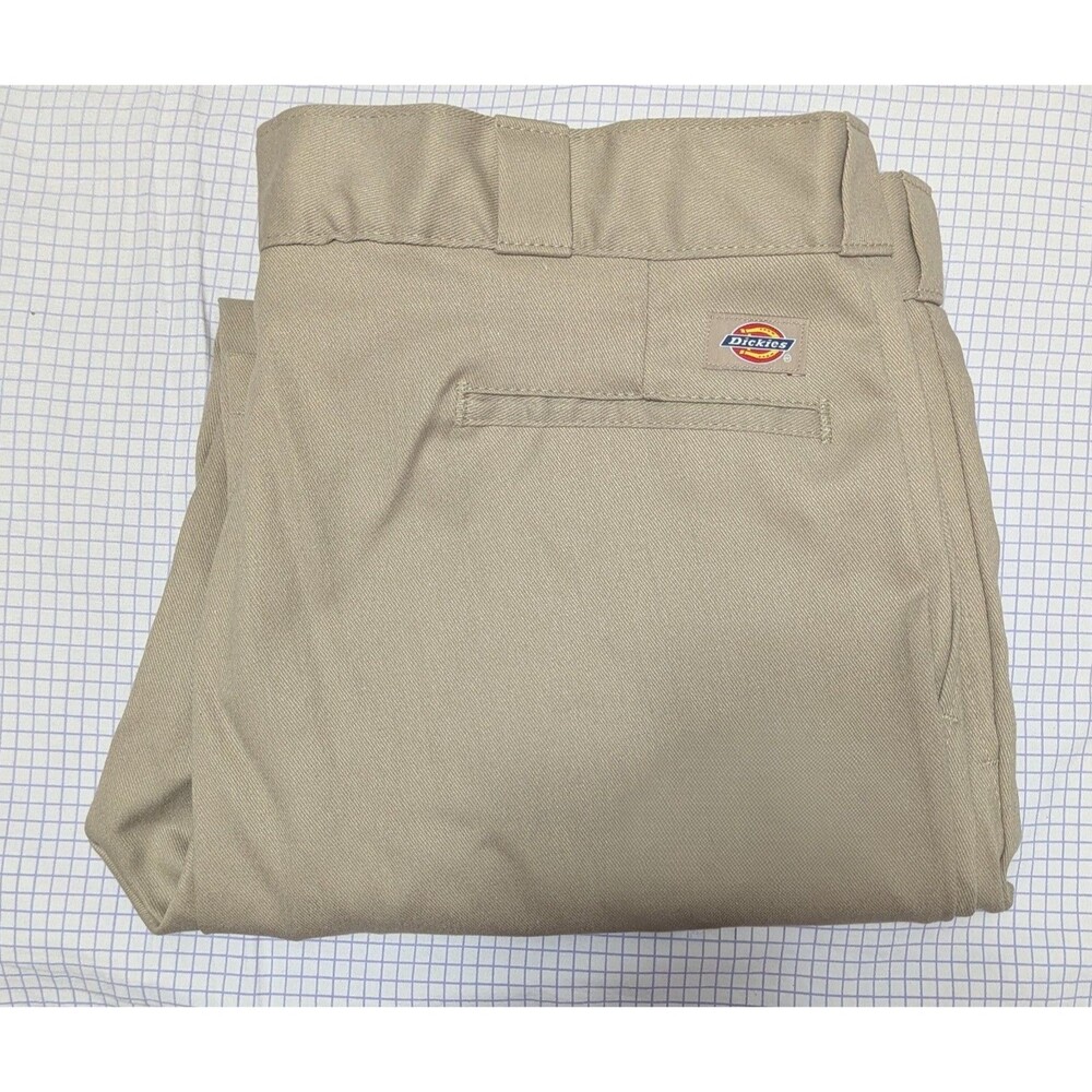 Dickies 874 Original Fit FLEX Work Pants Tan 42x30 NWT Durable Twill